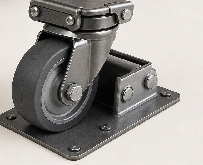 Heavy-duty industrial caster example