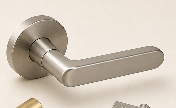 Stainless steel lever handle example