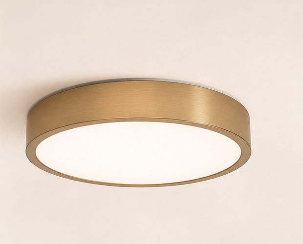 Round flush ceiling light example