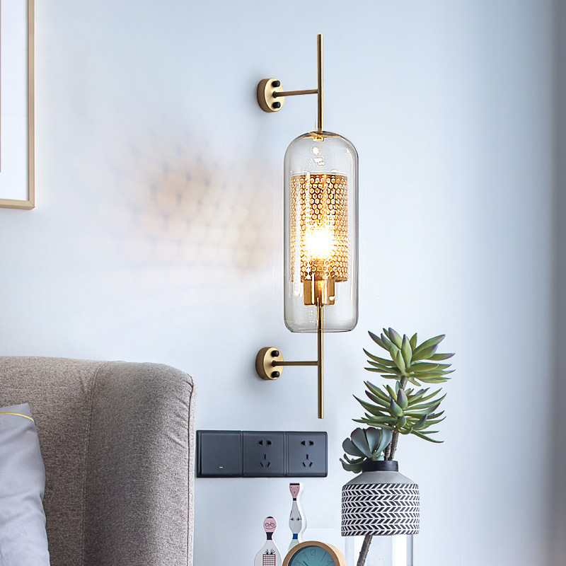 Nordic glass wall light example