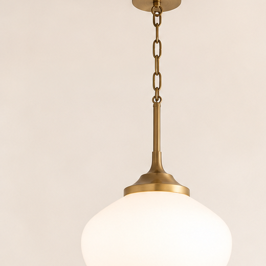 Brass pendant light example